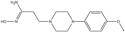 (1Z)-N'-hydroxy-3-[4-(4-methoxyphenyl)piperazin-1-yl]propanimidamide 结构式