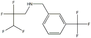 (2,2,3,3-tetrafluoropropyl)({[3-(trifluoromethyl)phenyl]methyl})amine 结构式