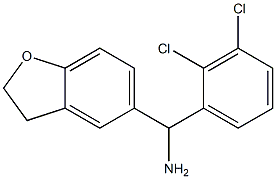 (2,3-dichlorophenyl)(2,3-dihydro-1-benzofuran-5-yl)methanamine 结构式