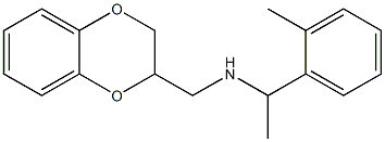 (2,3-dihydro-1,4-benzodioxin-2-ylmethyl)[1-(2-methylphenyl)ethyl]amine 结构式