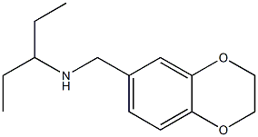 (2,3-dihydro-1,4-benzodioxin-6-ylmethyl)(pentan-3-yl)amine 结构式