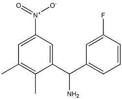 (2,3-dimethyl-5-nitrophenyl)(3-fluorophenyl)methanamine 结构式