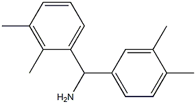 (2,3-dimethylphenyl)(3,4-dimethylphenyl)methanamine 结构式