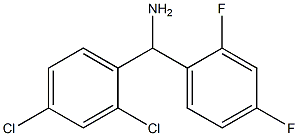 (2,4-dichlorophenyl)(2,4-difluorophenyl)methanamine 结构式