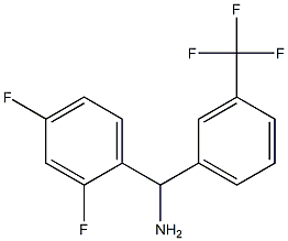 (2,4-difluorophenyl)[3-(trifluoromethyl)phenyl]methanamine 结构式