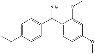 (2,4-dimethoxyphenyl)[4-(propan-2-yl)phenyl]methanamine 结构式