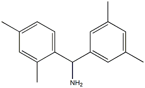 (2,4-dimethylphenyl)(3,5-dimethylphenyl)methanamine 结构式