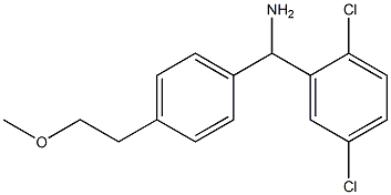 (2,5-dichlorophenyl)[4-(2-methoxyethyl)phenyl]methanamine 结构式