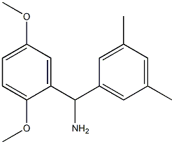 (2,5-dimethoxyphenyl)(3,5-dimethylphenyl)methanamine 结构式