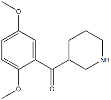 (2,5-dimethoxyphenyl)(piperidin-3-yl)methanone 结构式