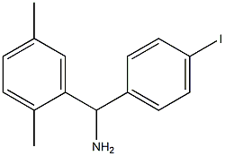 (2,5-dimethylphenyl)(4-iodophenyl)methanamine 结构式