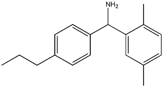 (2,5-dimethylphenyl)(4-propylphenyl)methanamine 结构式