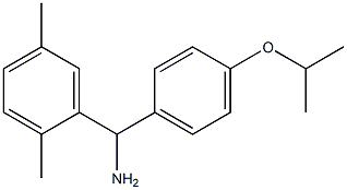 (2,5-dimethylphenyl)[4-(propan-2-yloxy)phenyl]methanamine 结构式