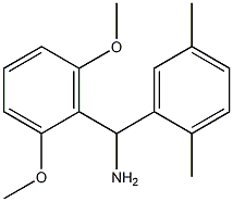 (2,6-dimethoxyphenyl)(2,5-dimethylphenyl)methanamine 结构式