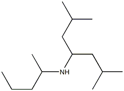 (2,6-dimethylheptan-4-yl)(pentan-2-yl)amine 结构式