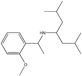 (2,6-dimethylheptan-4-yl)[1-(2-methoxyphenyl)ethyl]amine 结构式