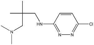 (2-{[(6-chloropyridazin-3-yl)amino]methyl}-2-methylpropyl)dimethylamine 结构式