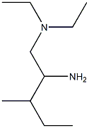 (2-amino-3-methylpentyl)diethylamine 结构式