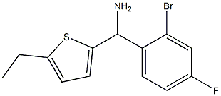 (2-bromo-4-fluorophenyl)(5-ethylthiophen-2-yl)methanamine 结构式