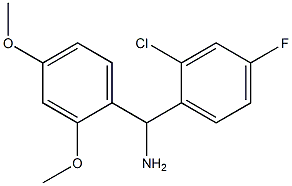 (2-chloro-4-fluorophenyl)(2,4-dimethoxyphenyl)methanamine 结构式