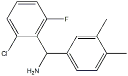 (2-chloro-6-fluorophenyl)(3,4-dimethylphenyl)methanamine 结构式