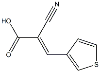 (2E)-2-cyano-3-thien-3-ylacrylic acid 结构式