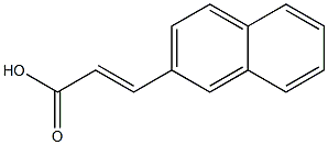 (2E)-3-(2-naphthyl)acrylic acid 结构式