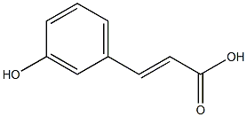 (2E)-3-(3-hydroxyphenyl)acrylic acid 结构式