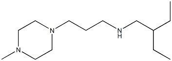 (2-ethylbutyl)[3-(4-methylpiperazin-1-yl)propyl]amine 结构式