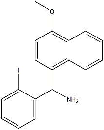 (2-iodophenyl)(4-methoxynaphthalen-1-yl)methanamine 结构式