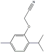 (2-isopropyl-5-methylphenoxy)acetonitrile 结构式