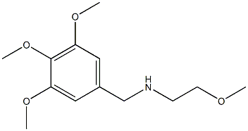 (2-methoxyethyl)[(3,4,5-trimethoxyphenyl)methyl]amine 结构式