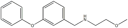 (2-methoxyethyl)[(3-phenoxyphenyl)methyl]amine 结构式