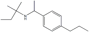 (2-methylbutan-2-yl)[1-(4-propylphenyl)ethyl]amine 结构式