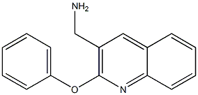 (2-phenoxyquinolin-3-yl)methanamine 结构式