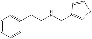 (2-phenylethyl)(thiophen-3-ylmethyl)amine 结构式