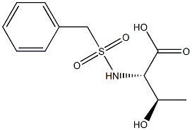 (2S,3R)-2-[(benzylsulfonyl)amino]-3-hydroxybutanoic acid 结构式