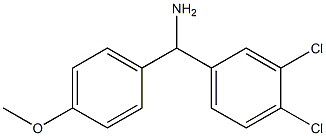(3,4-dichlorophenyl)(4-methoxyphenyl)methanamine 结构式
