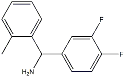 (3,4-difluorophenyl)(2-methylphenyl)methanamine 结构式