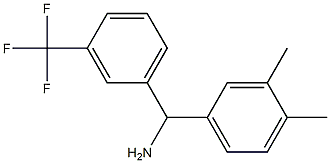 (3,4-dimethylphenyl)[3-(trifluoromethyl)phenyl]methanamine 结构式