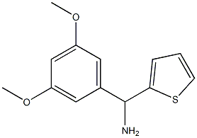 (3,5-dimethoxyphenyl)(thiophen-2-yl)methanamine 结构式