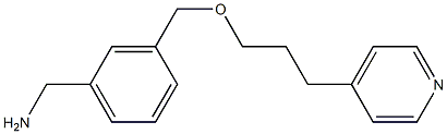 (3-{[3-(pyridin-4-yl)propoxy]methyl}phenyl)methanamine 结构式