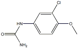 (3-chloro-4-methoxyphenyl)urea 结构式