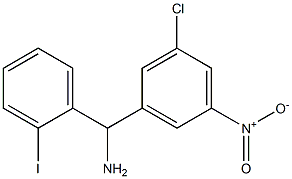 (3-chloro-5-nitrophenyl)(2-iodophenyl)methanamine 结构式