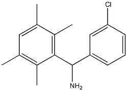 (3-chlorophenyl)(2,3,5,6-tetramethylphenyl)methanamine 结构式