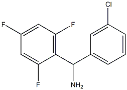 (3-chlorophenyl)(2,4,6-trifluorophenyl)methanamine 结构式