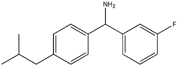 (3-fluorophenyl)[4-(2-methylpropyl)phenyl]methanamine 结构式