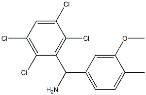(3-methoxy-4-methylphenyl)(2,3,5,6-tetrachlorophenyl)methanamine 结构式