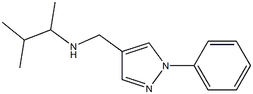 (3-methylbutan-2-yl)[(1-phenyl-1H-pyrazol-4-yl)methyl]amine 结构式