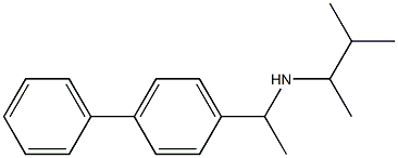 (3-methylbutan-2-yl)[1-(4-phenylphenyl)ethyl]amine 结构式